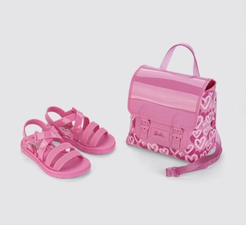 Sandália Grendene Kids Barbie Sweet Bag 